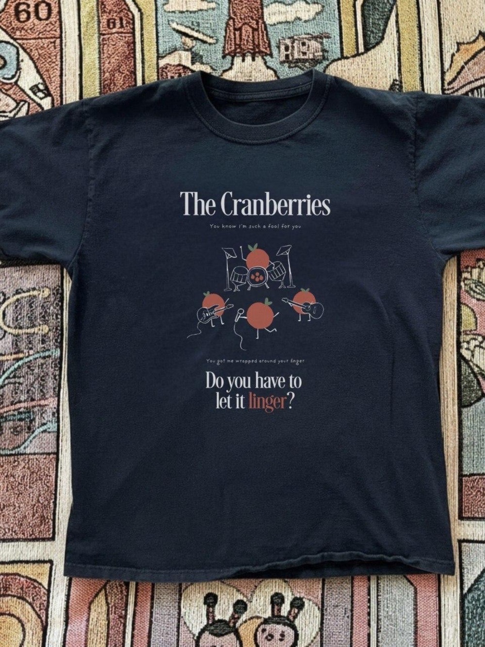 Gildan Black Cranberries 'Do You Have to Let It Linger?' Graphic Tee